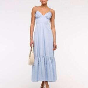 Abercrombie and Fitch light blue maxi